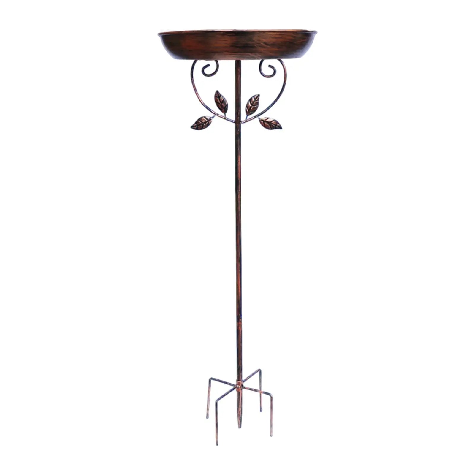 Garden Birdbath Sturdy Iron Outdoor Bird Bath for Outside Vintage Standing Birdbath Bowl for Outdoor Garden Patio Yard
