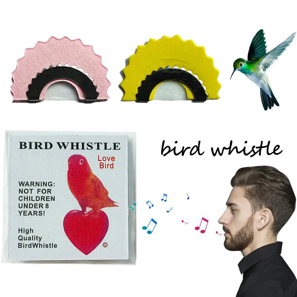 1PCS Bird Wacky Whistle Magic Fun Bird Caller Tongue Warbler Original Magic Tweeting Noisemaker Toys Tricks Gift