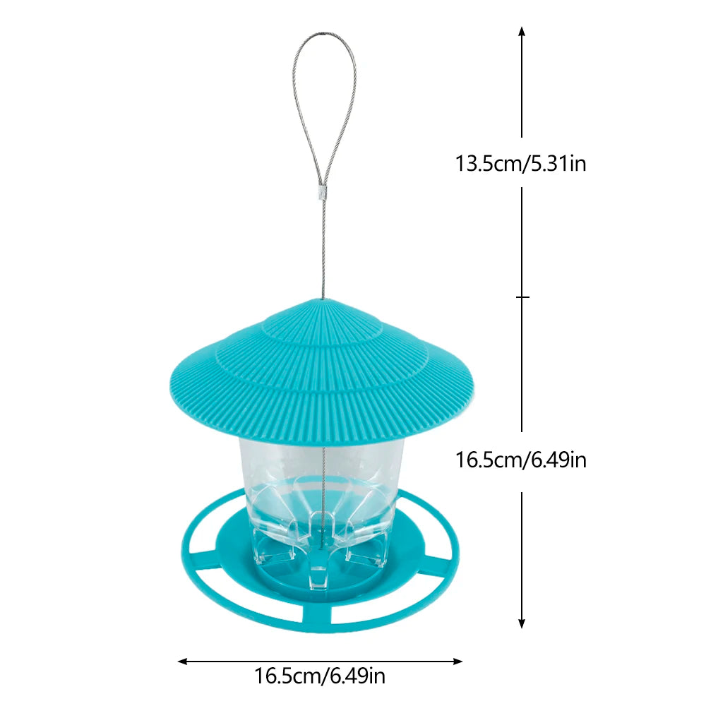 Garden Gazebo Hanging Wild Bird Feeder Outdoor Container With Hang Rope Pet Bird Feeding House Type Bird Feeder New Dropshipping