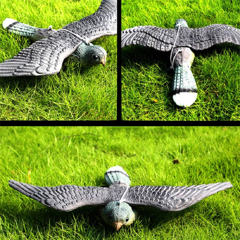3D Fake Flying Falcon Hawk Bird Repellent Decoy Pest Control Garden Scarer Scarecrow Ornament For Hunting Yard Decoration