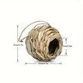 2024 New Birds Nest Bird Cage Grass Egg Cage Bird House Outdoor Decorative Weaved Hanging Parrot Nest Houses Pet Bedroom