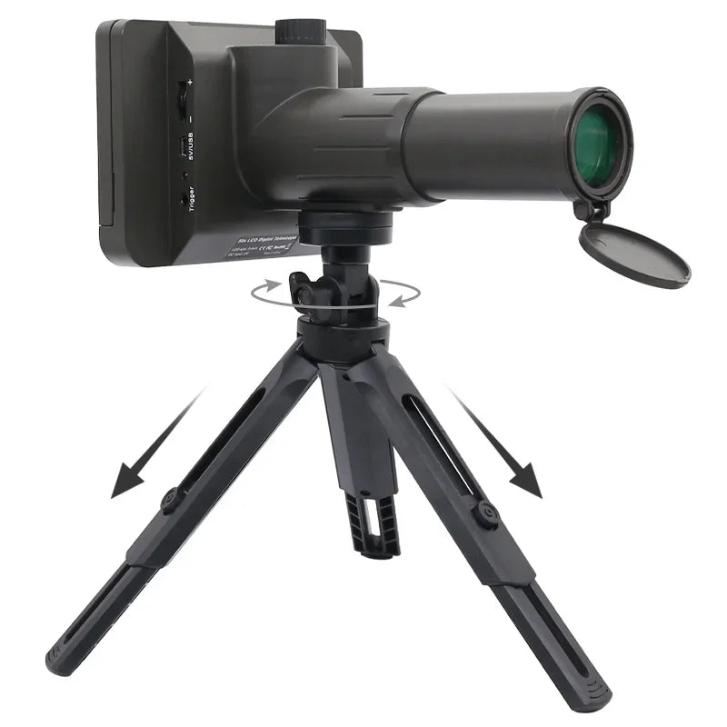 50X Digital Telescope Camera 5.0 inch HD Screen 8G Card Photo Video Recorder Monocular Bird-Watching Travelling Telescopio