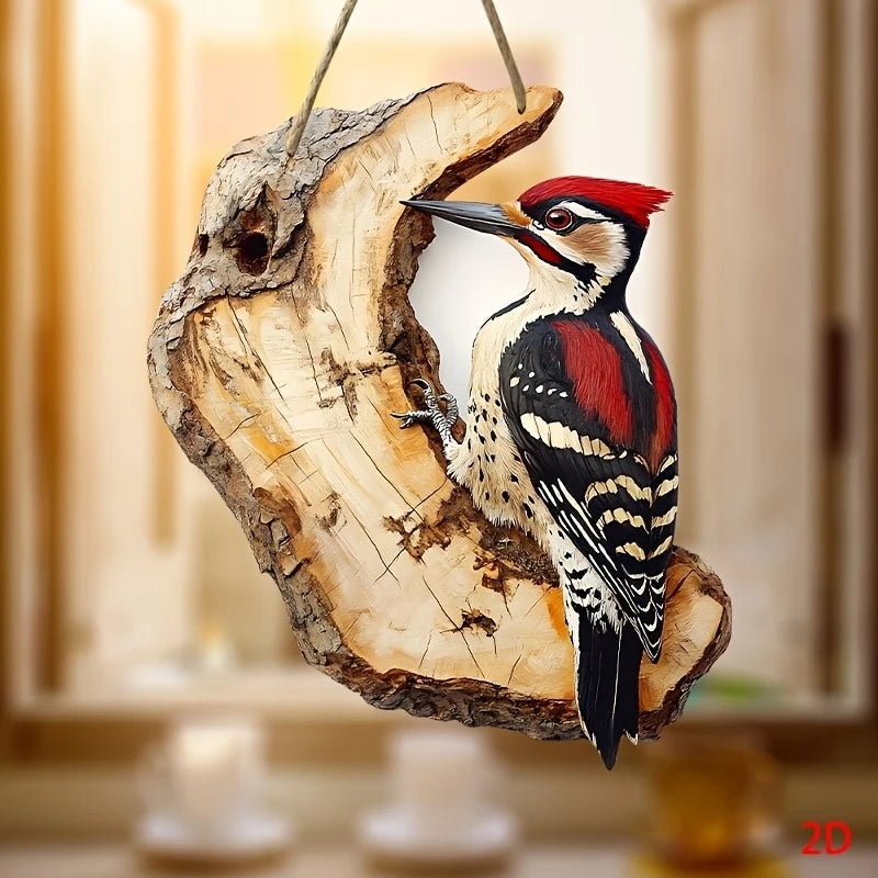1/2pcs Vintage 2D Bird Wooden Signage 8in Farmhouse Wall Decoration Garden Flower Bird Market Porch Home Photo Background