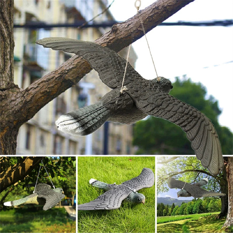 3D Fake Flying Falcon Hawk Bird Repellent Decoy Pest Control Garden Scarer Scarecrow Ornament For Hunting Yard Decoration