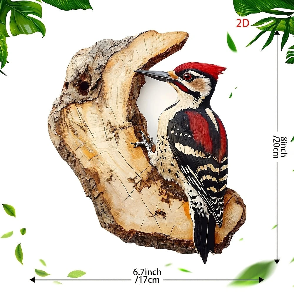 1/2pcs Vintage 2D Bird Wooden Signage 8in Farmhouse Wall Decoration Garden Flower Bird Market Porch Home Photo Background