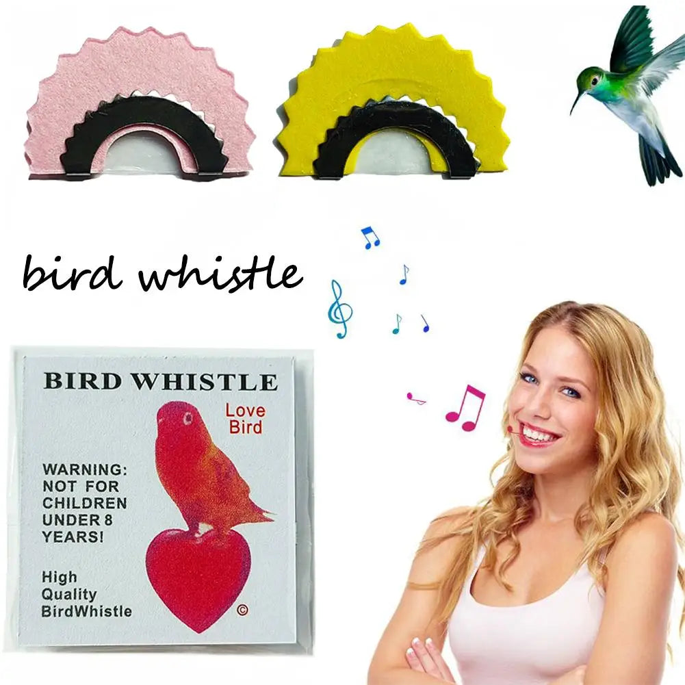 1PCS Bird Wacky Whistle Magic Fun Bird Caller Tongue Warbler Original Magic Tweeting Noisemaker Toys Tricks Gift