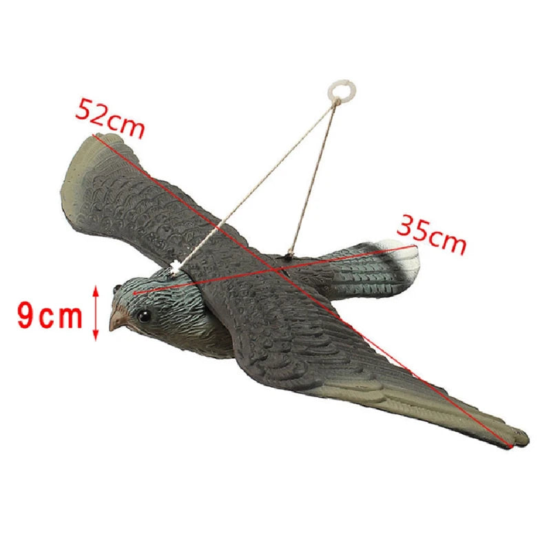 3D Fake Flying Falcon Hawk Bird Repellent Decoy Pest Control Garden Scarer Scarecrow Ornament For Hunting Yard Decoration
