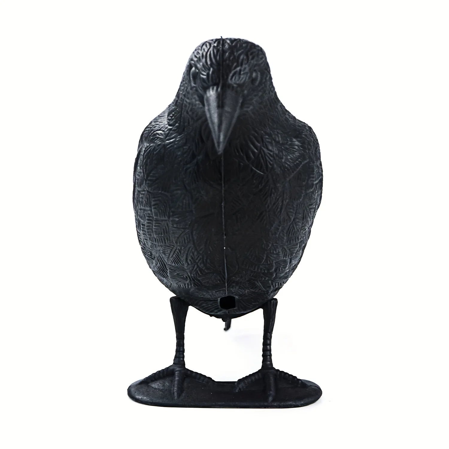 Lifelike Hunting Decoy Crow Garden Plastic Bird Pigeon Crow Scarer Black Scare Crow Yard Garden Realistic Figurine Bird Decor